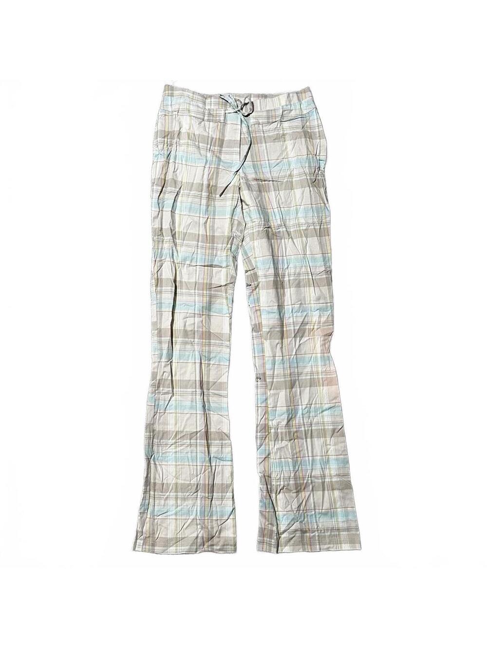2000s Cantata Plaid Low Rise Flare Pants Size 26”